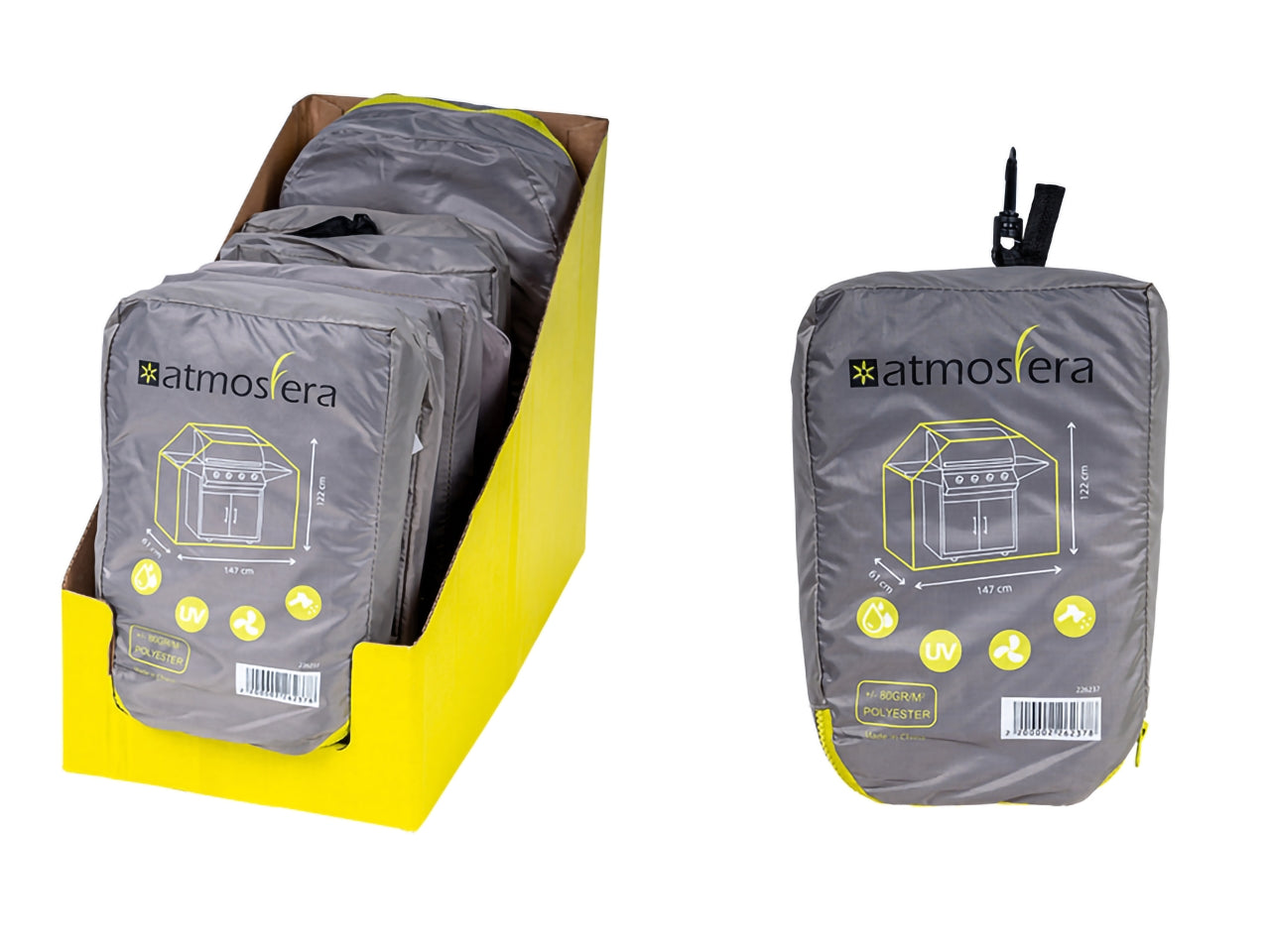Copri bbq 147x61x122cm 80g in poliestere