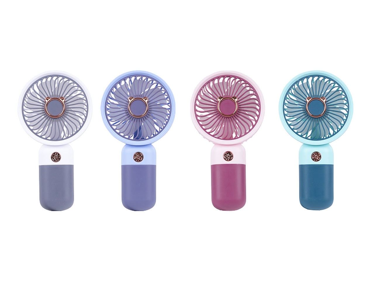Ventilatore portatile ricaricabile dd5630f 8x4,5x25cm in 4 assortimenti