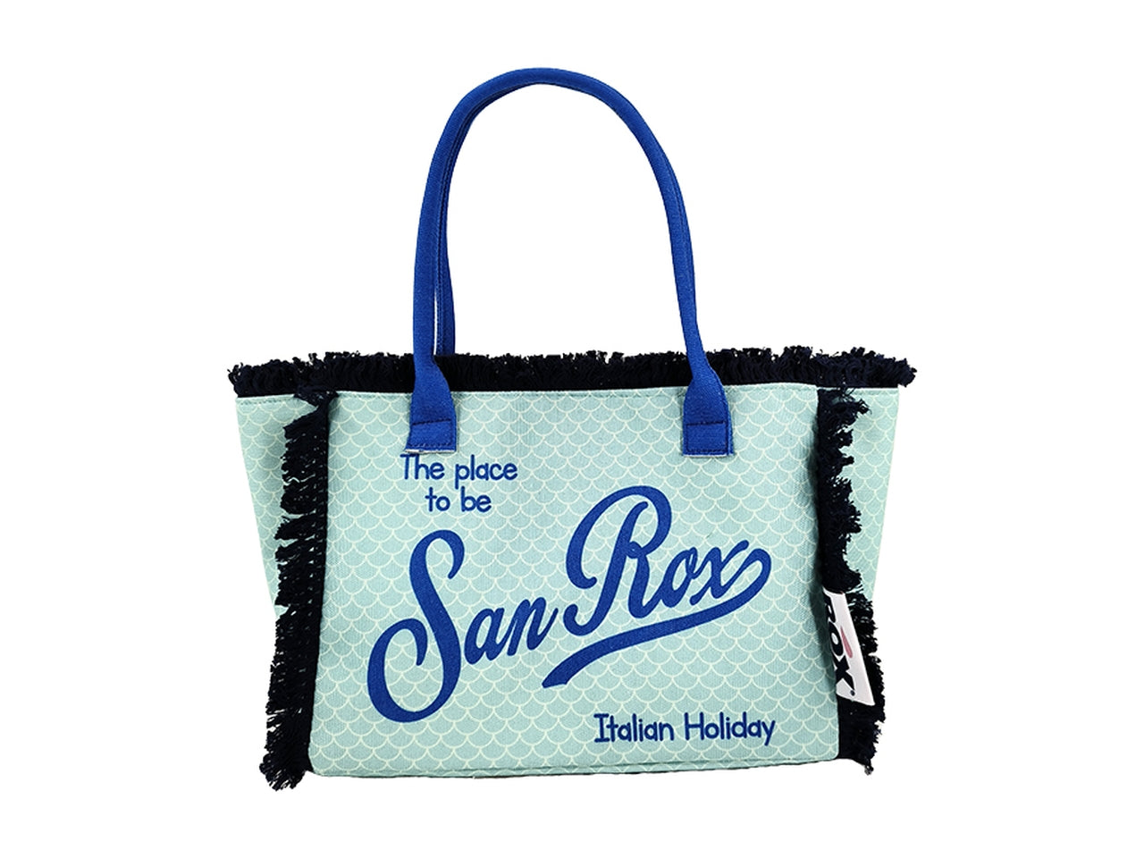 Borsa mare frange sanrox 45x20x35cm disegno 1