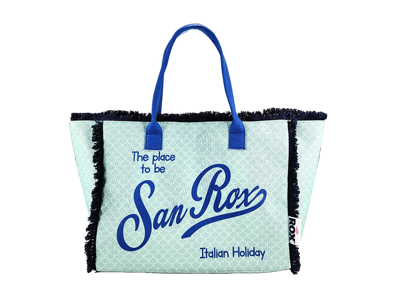 Borsa mare frange sanrox 30x12x22cm disegno 1