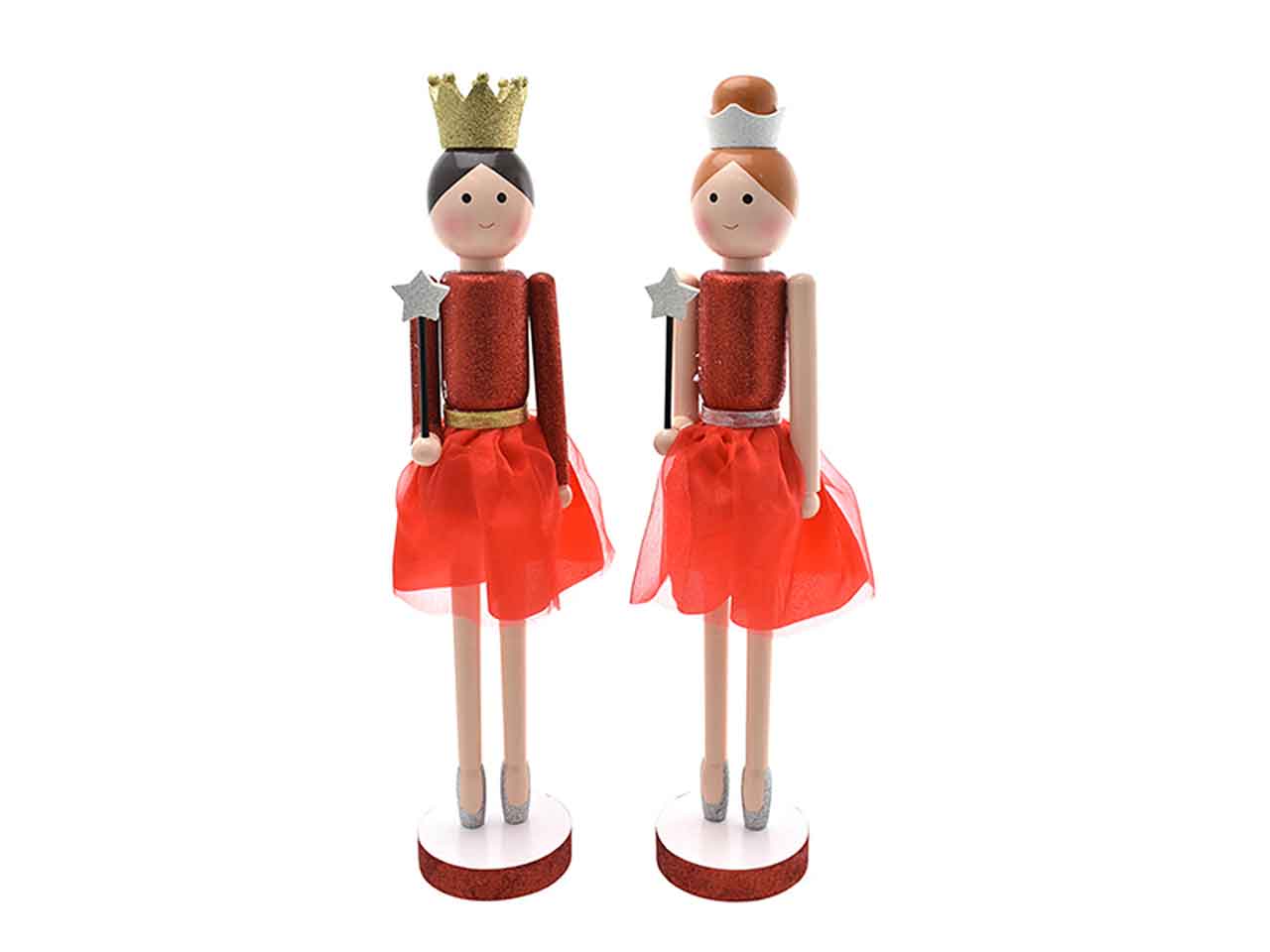 Schiaccianoci bambolina 36cm rossa 6107227