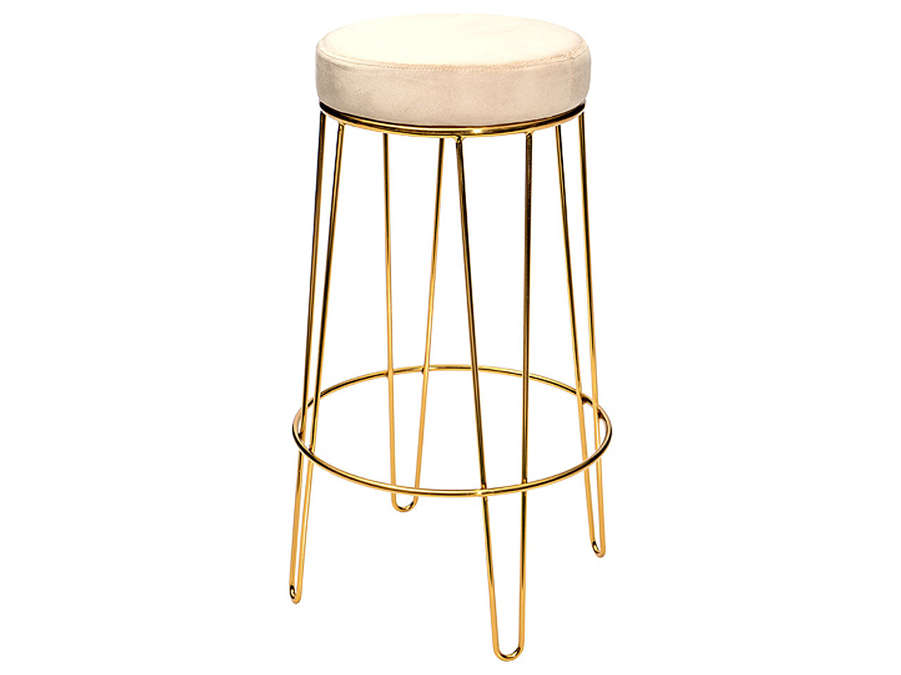 Sgabello bar 40x41x71cm champagne 6166111