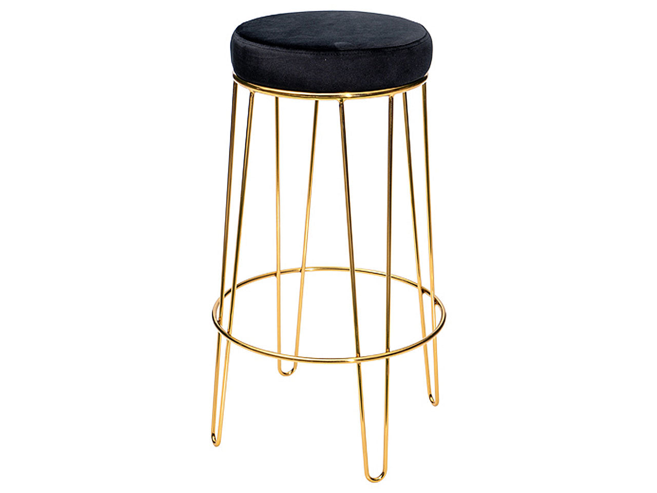 Sgabello bar 40x41x71cm nero 6166115