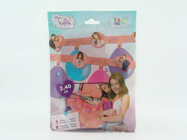 Violetta festone+palloni fbd175