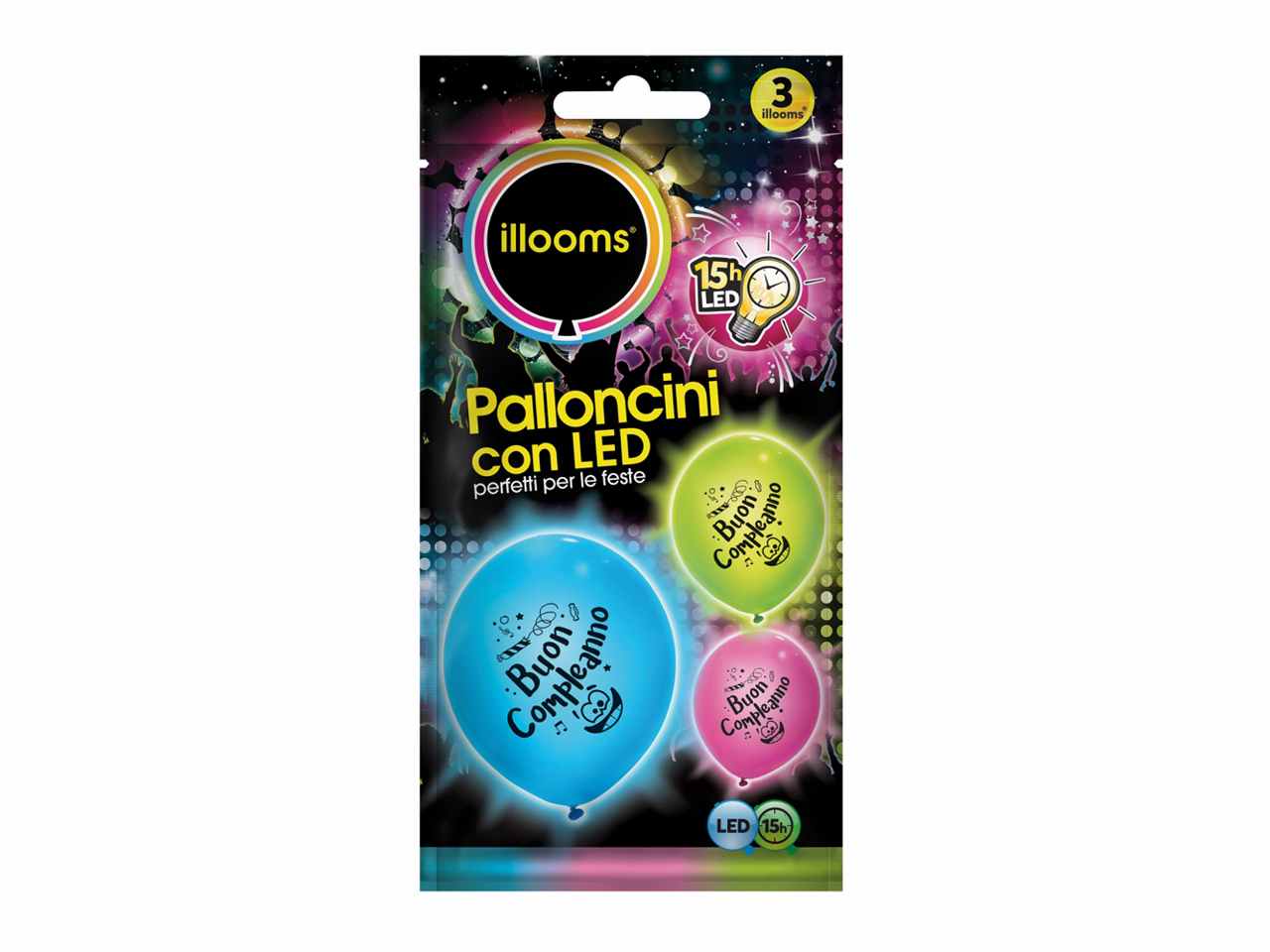 Pallone led buon compleanno ill006