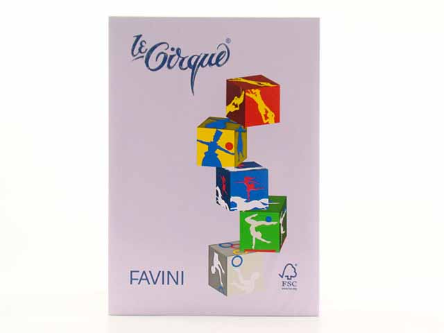 Risma fogli A4 Favini in colore lilla 210x297mm 80gr