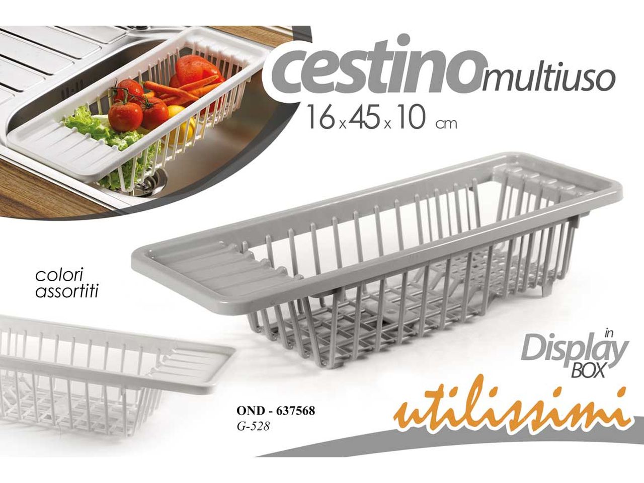 Cestino per lavello 16x45x10 637568