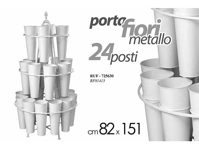 Porta fiori 24porta d.82x151d.16x40 725630