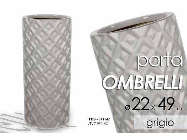 Linea tds porta ombrelli grigio 22x49cm 741142