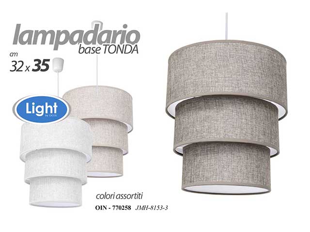 Lampadario base tonda e27 40w 770258