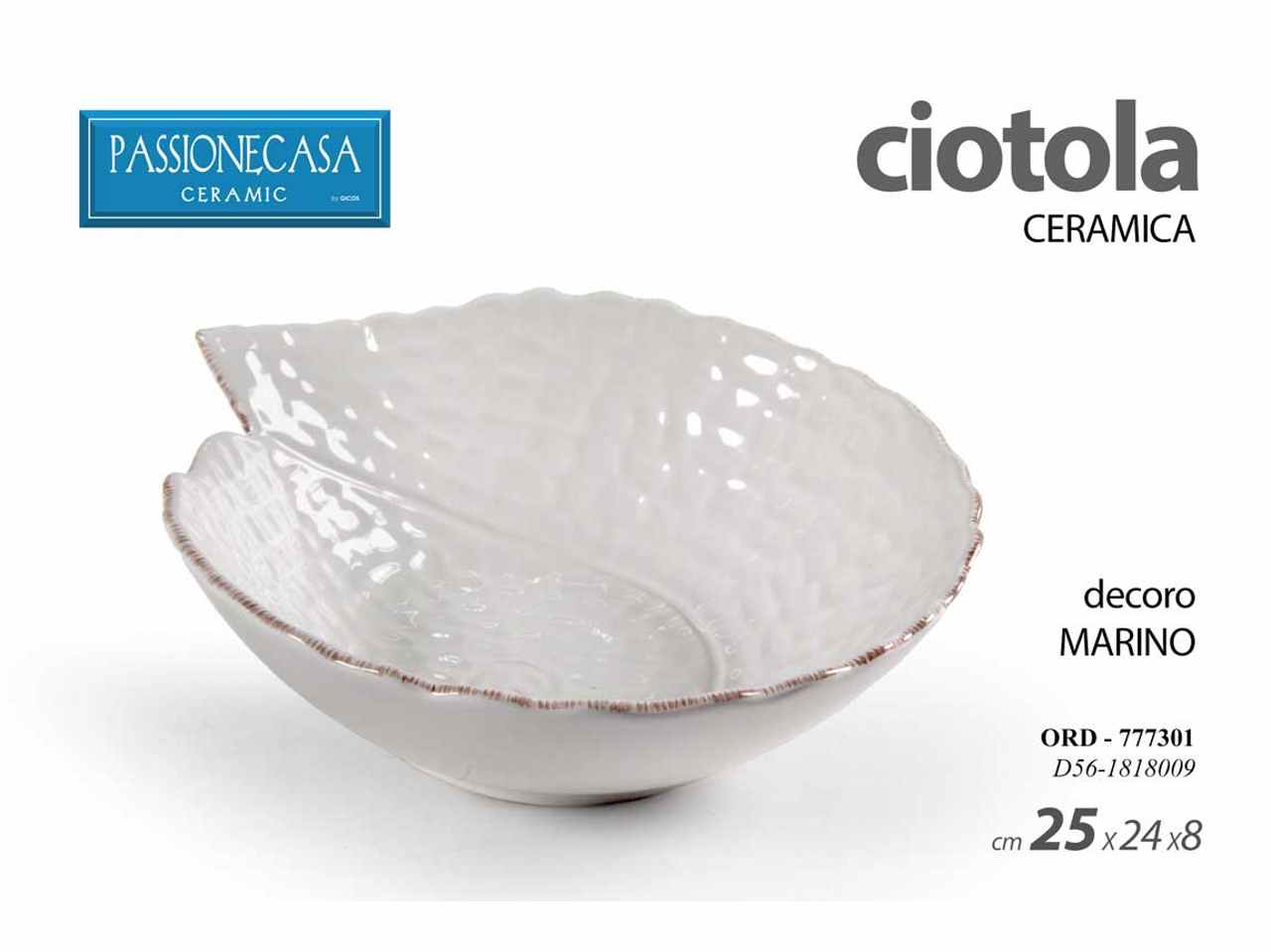 Ciotola pesce 25x24x7,7 d56 777301