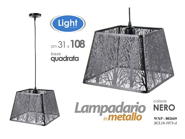 Linea wxp lampadario nero 802669