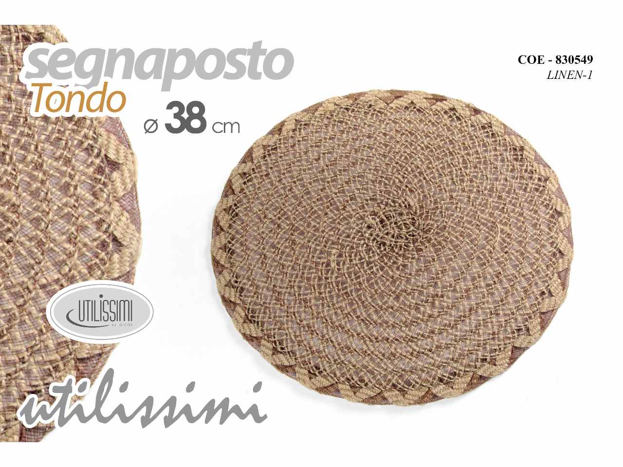 Segnaposto tondo 38cm 830549