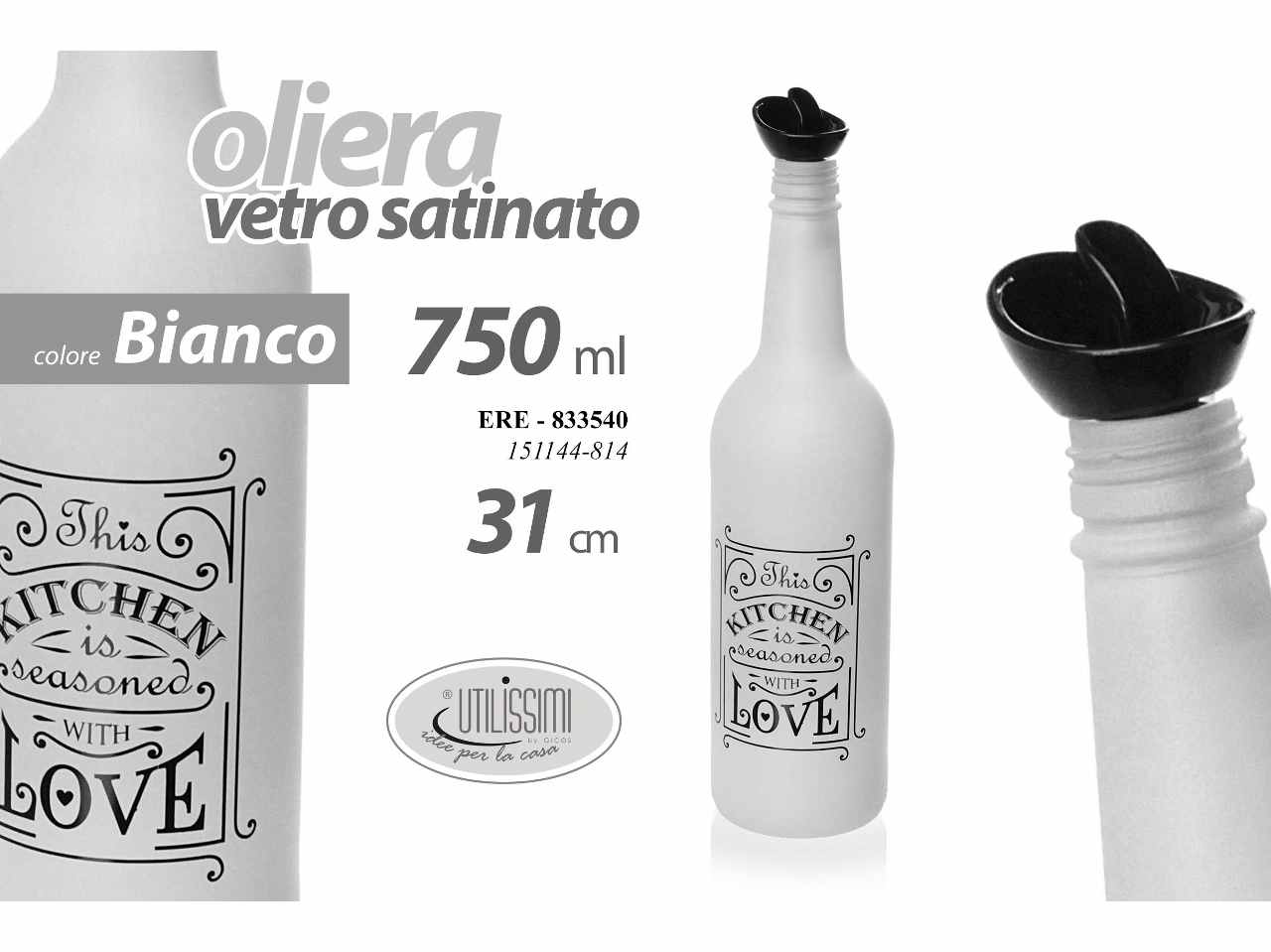 Oliera bianca 750cc 31cm 833540