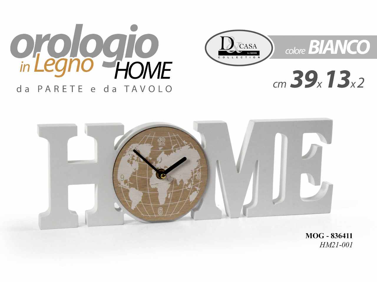 Orologio home 39x13x2cm836411