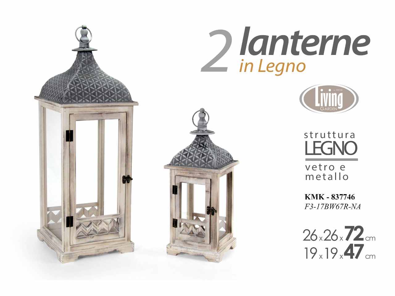 Lanterna 2pz 71,5-47cm 837746