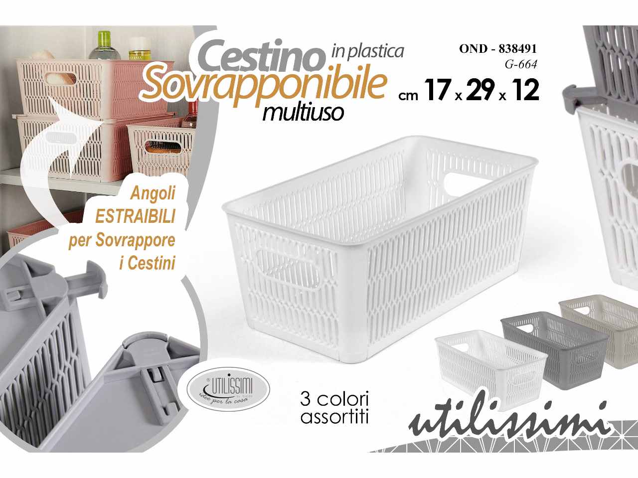 Cestino plast.17x29x12cm838491