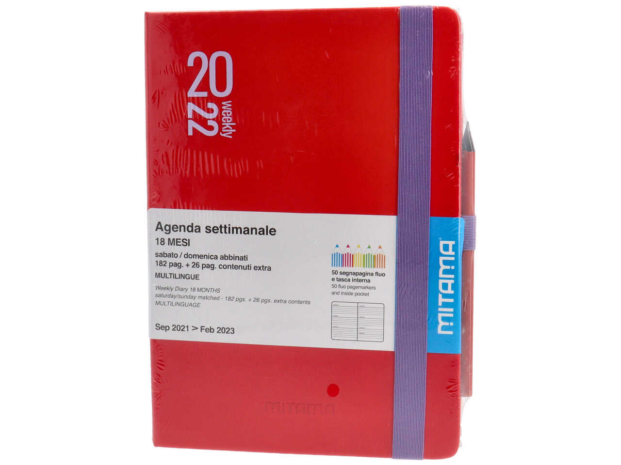Agenda settimanale 15x21 con matita anno 2022