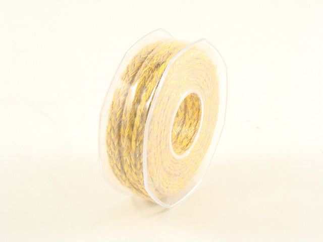 Nastro treccia c/yuta 20mt oro f1103