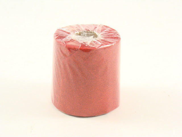 Rotolo retina glitterata 100mm 20mt rosso
