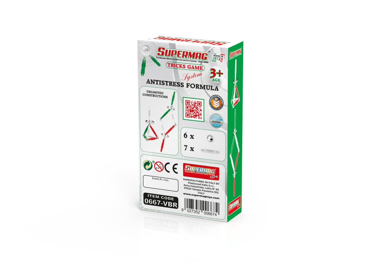 Tricks game system - verde / bianco / rosso