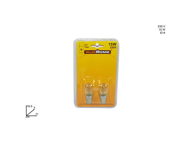 Set di 2 lampadine t22 e14 15w