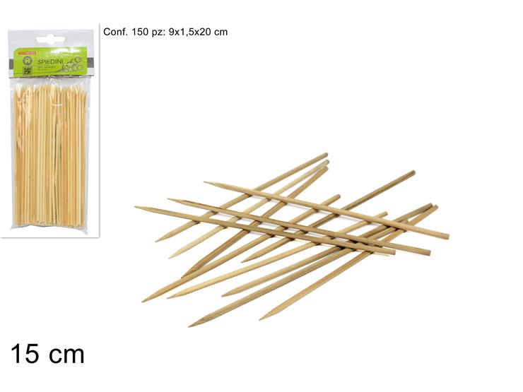 Spiedini bambu' 150 pezzi 15cm al000496