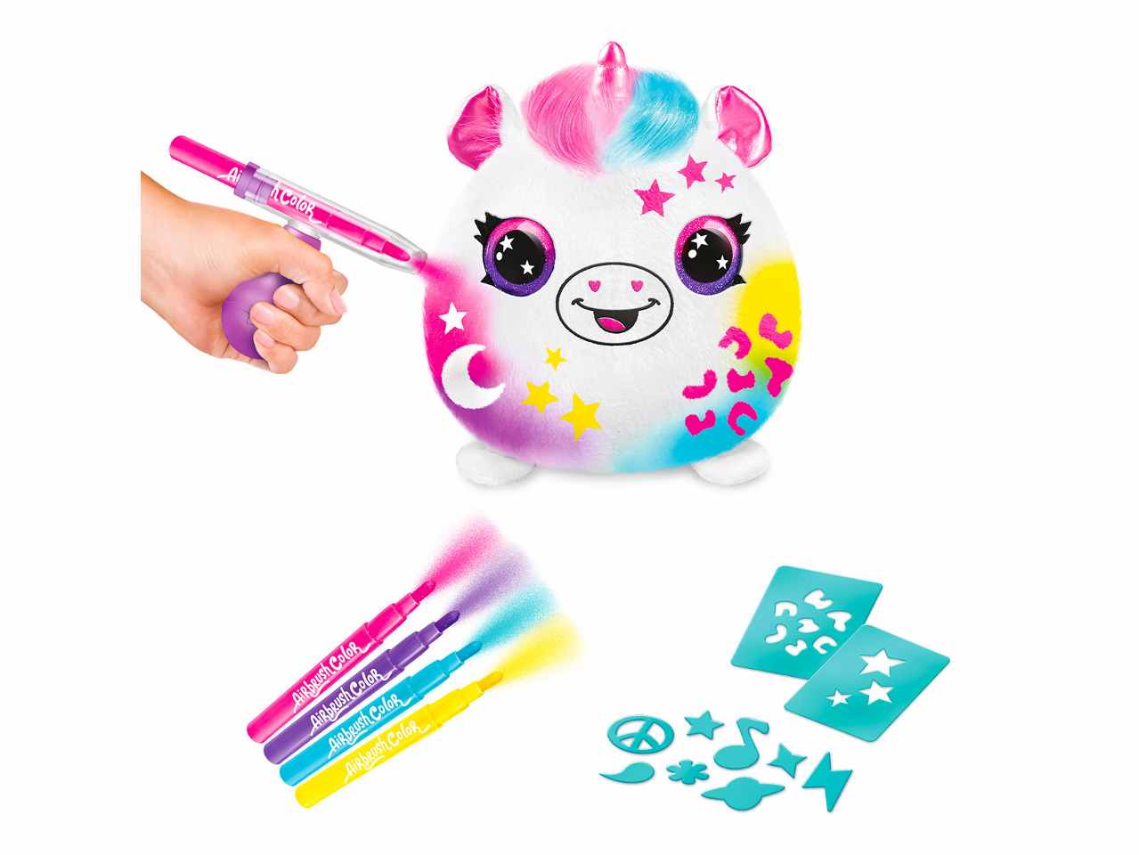 Airbrush plush squishy 15x20x15cm