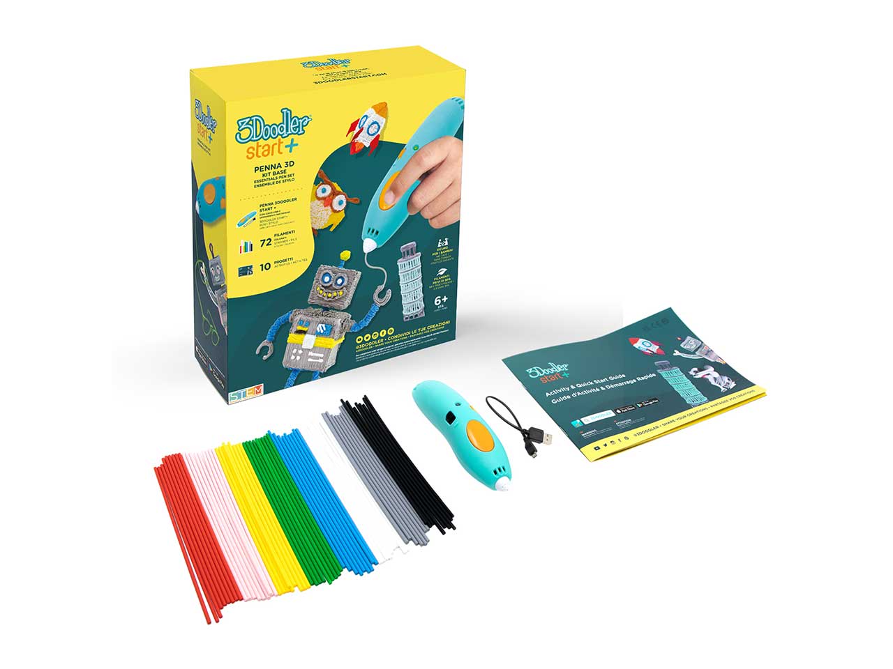 3doodler start + penna 3d 19x22x7cm splus