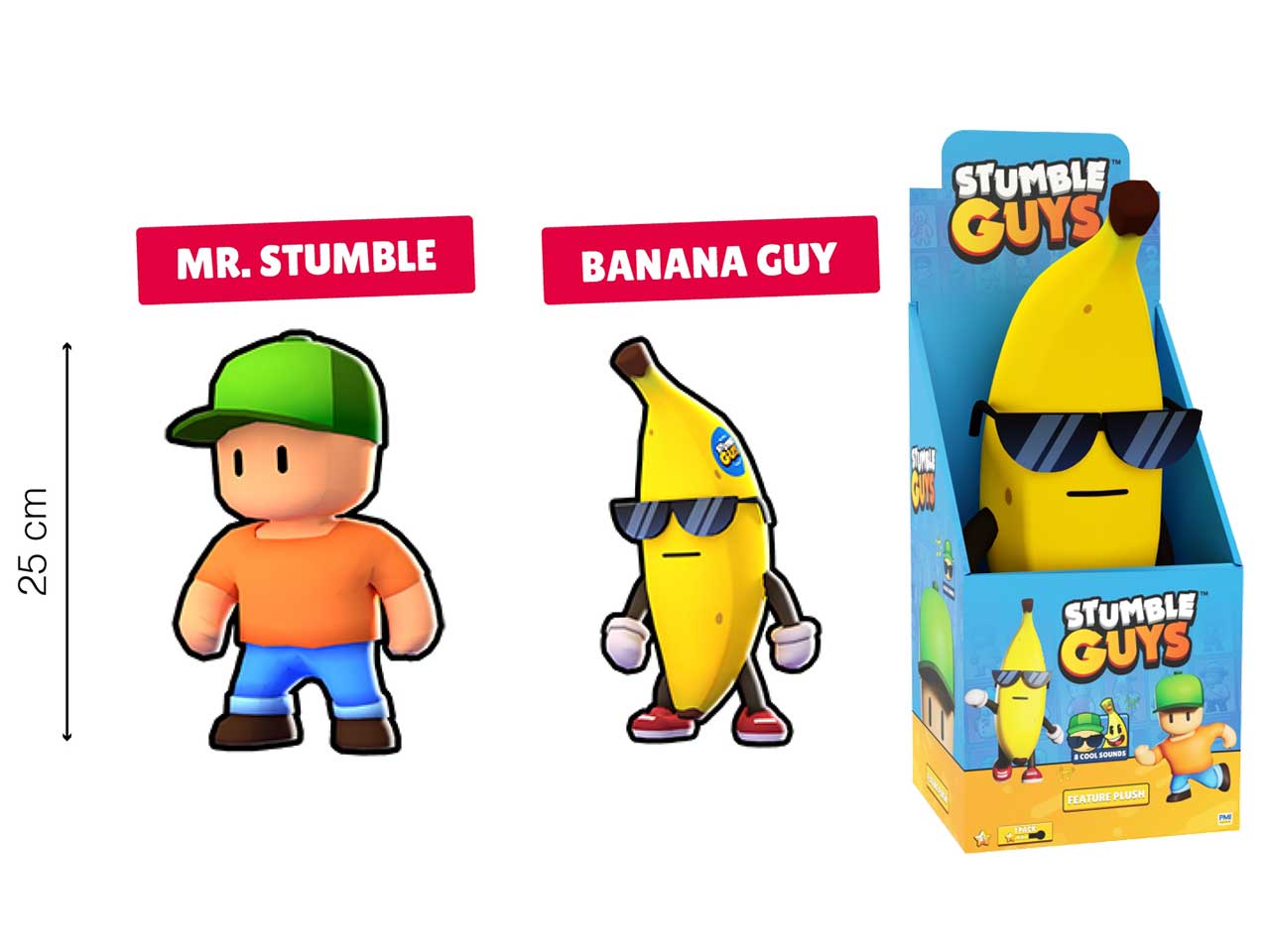 Stumble guys feature peluche misura 25cm