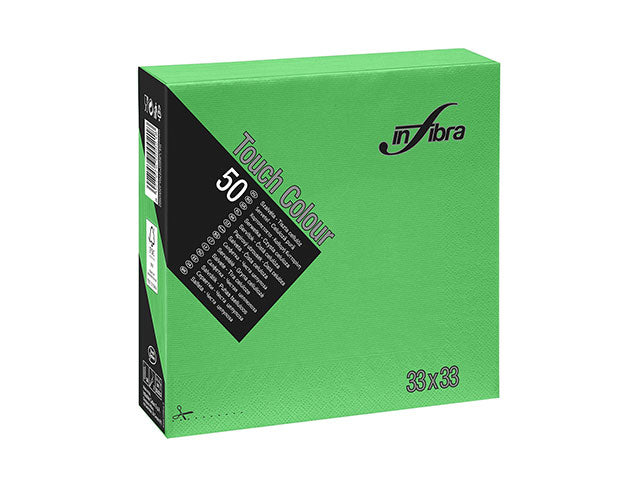 Tovagliolo touch 33x33 50 pezzi verde i-0299