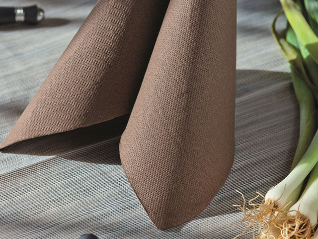 Tovagliolo tissu 38x38 40 pezzi cacao i-0527