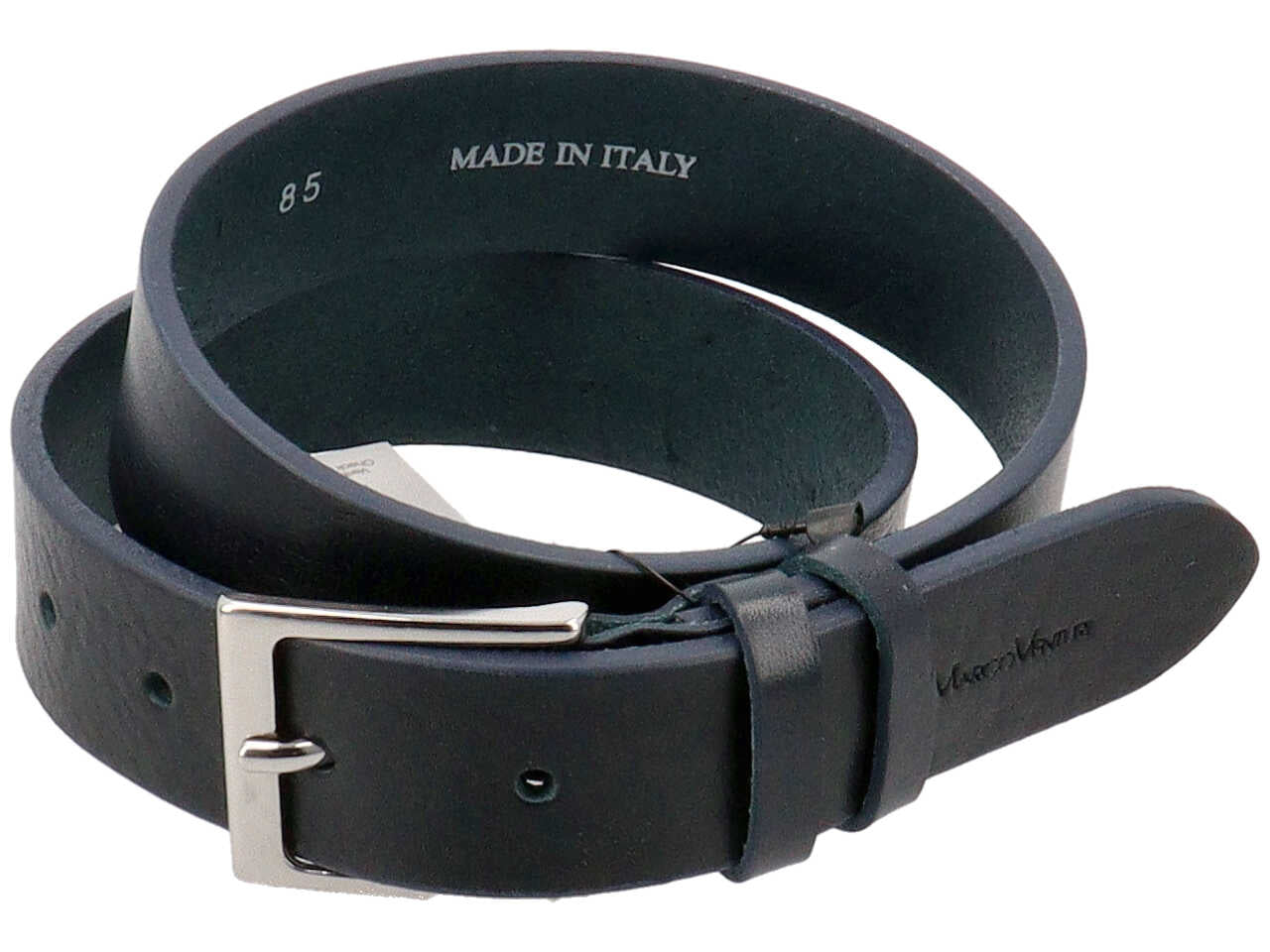 Gmv uomo cintura cuoio etrusco extralunga nei colori blu e marrone