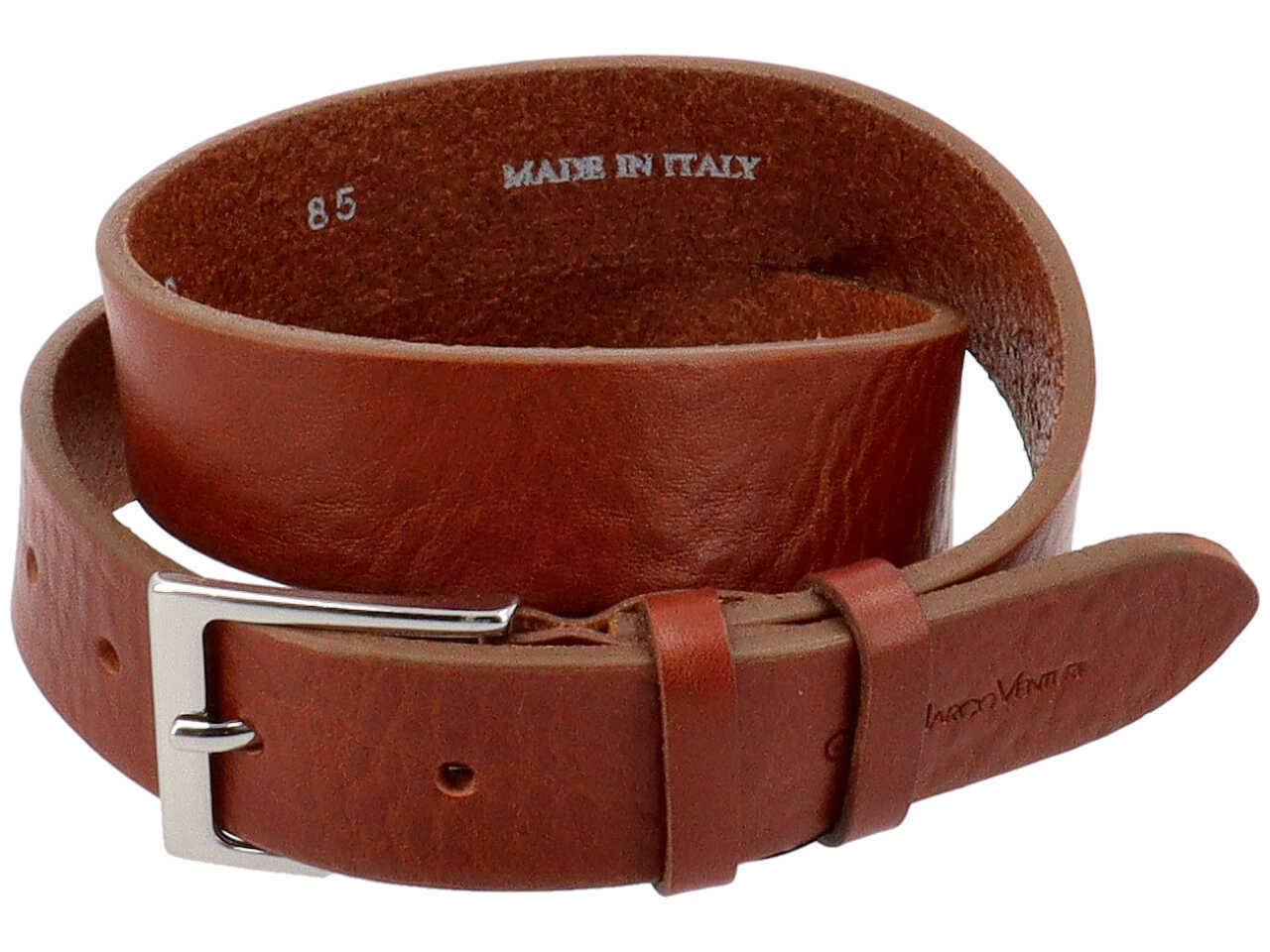 Gmv uomo cintura cuoio etrusco extralunga nei colori blu e marrone