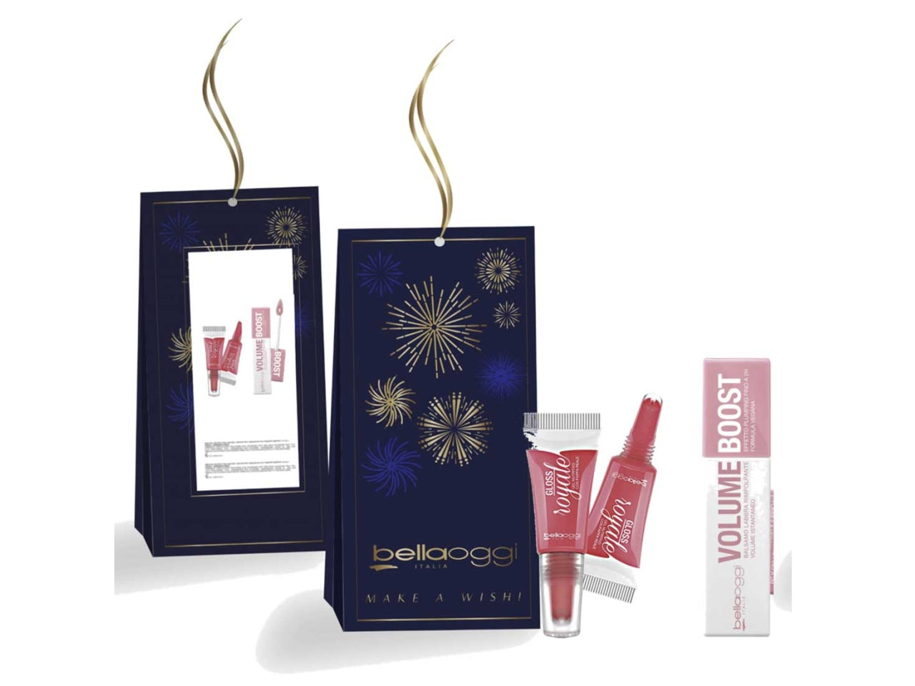 Bellaoggi coffret gloss royale colore 01 + volume boost