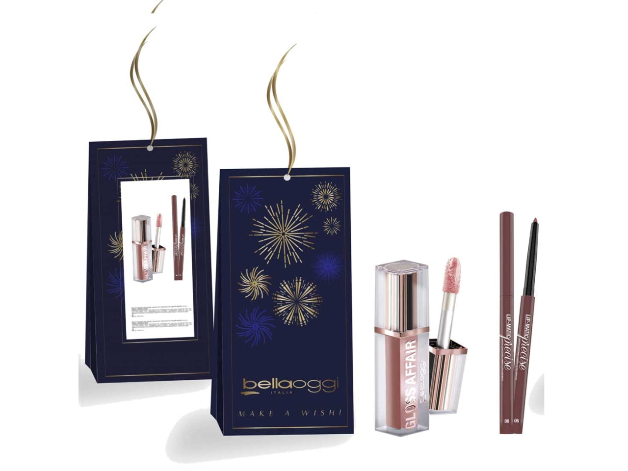 Bellaoggi coffret lip matic precise colore 02 + gloss affair colore 00
