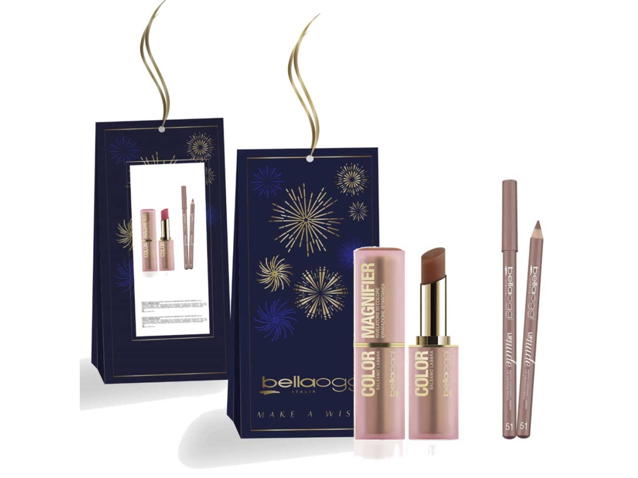 Bellaoggi coff lip nude colore 52 + color magnifier colore 04