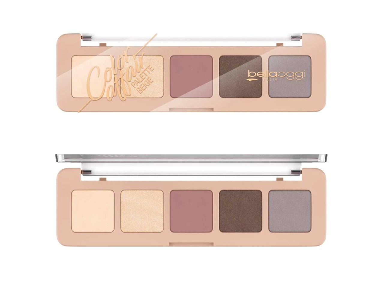 Palette occhi ombretto - Color Affair  - 5 Colori, Matte e Perlati, Sfumature Infinite - Beige - Bellaoggi