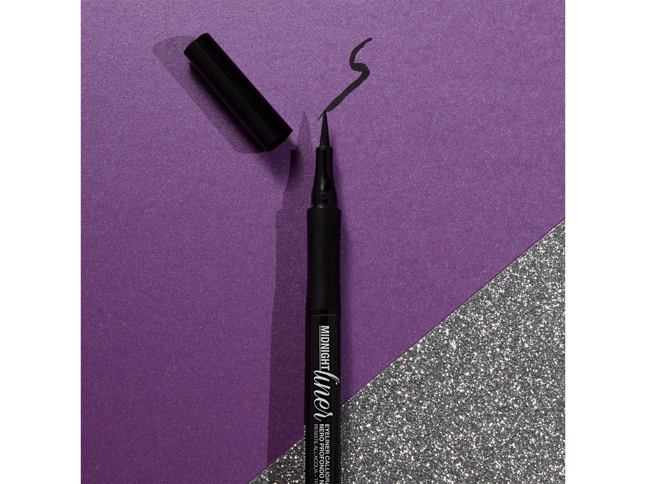 Eyeliner Midnight Liner - Calligrafico e resistente all'acqua - Nero - Bellaoggi
