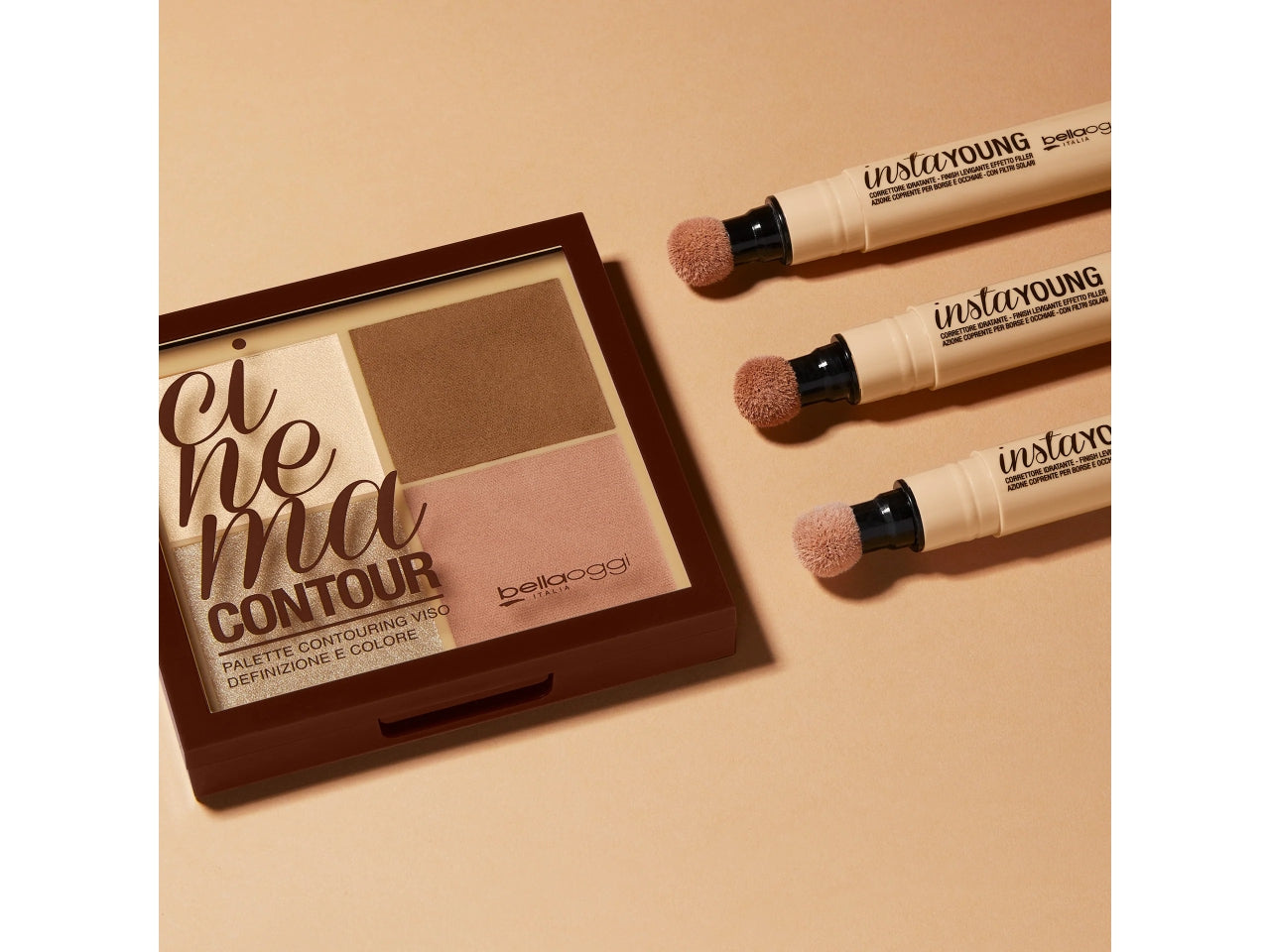 Palette viso Illuminante - Contouring Completo, Cipria, Blush, Illuminante - Contour - Bellaoggi