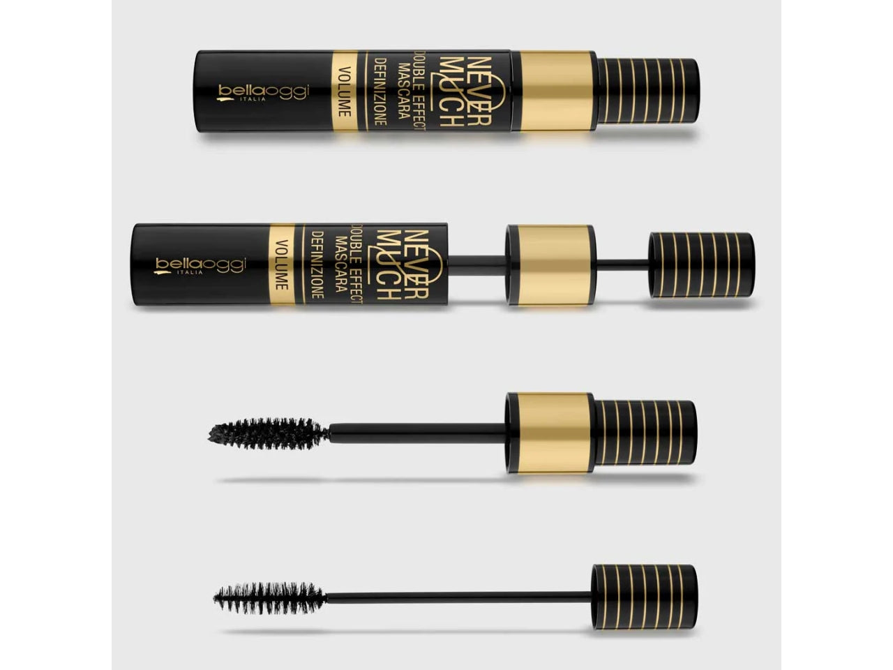 Mascara Nero Maxi Volume Never2Much - Volume e Definizione 2in1 - Black Onyx - Bellaoggi