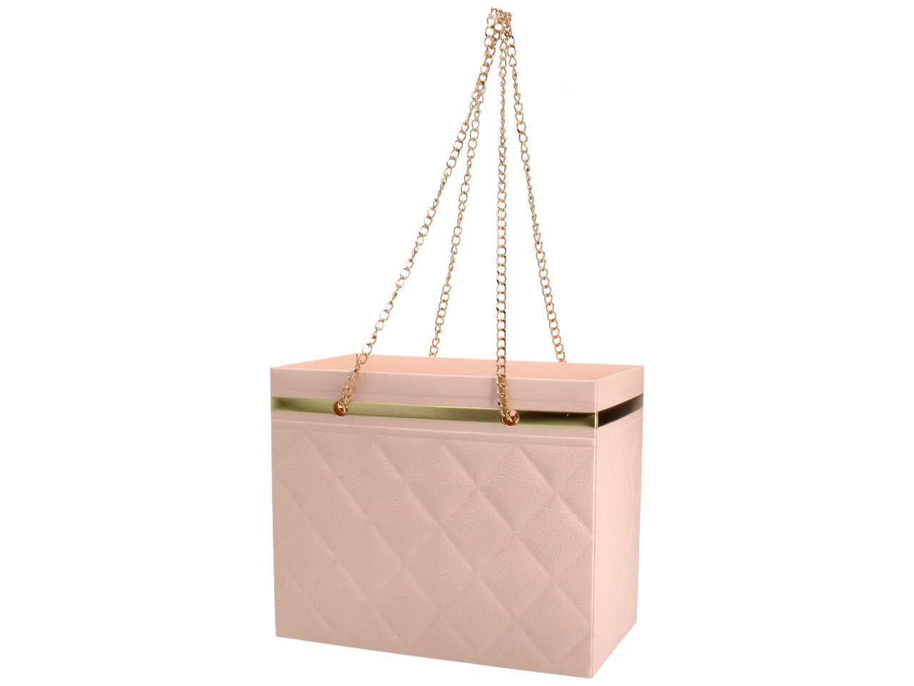 Scatola la chicca colore rosa cipria misura 18x15x10cm