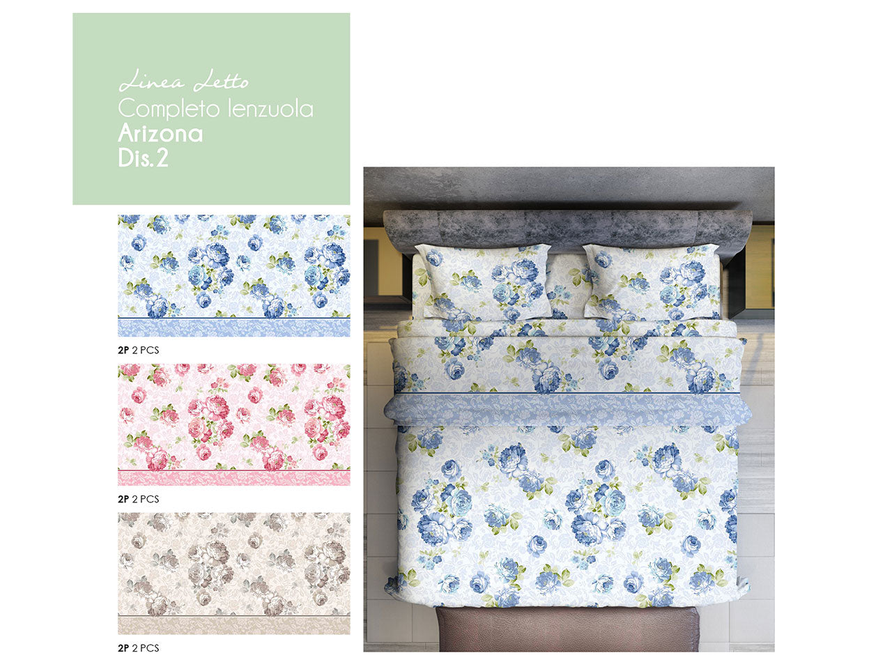 Completo letto arizona 2 piazze