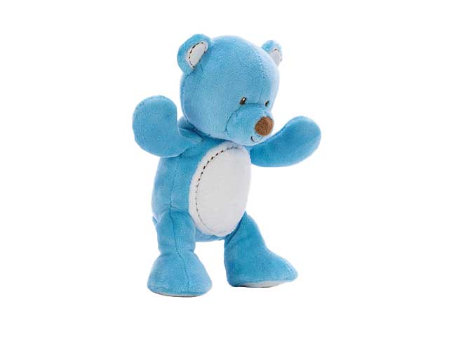 Orso baby azzurro l.20 cm 07835