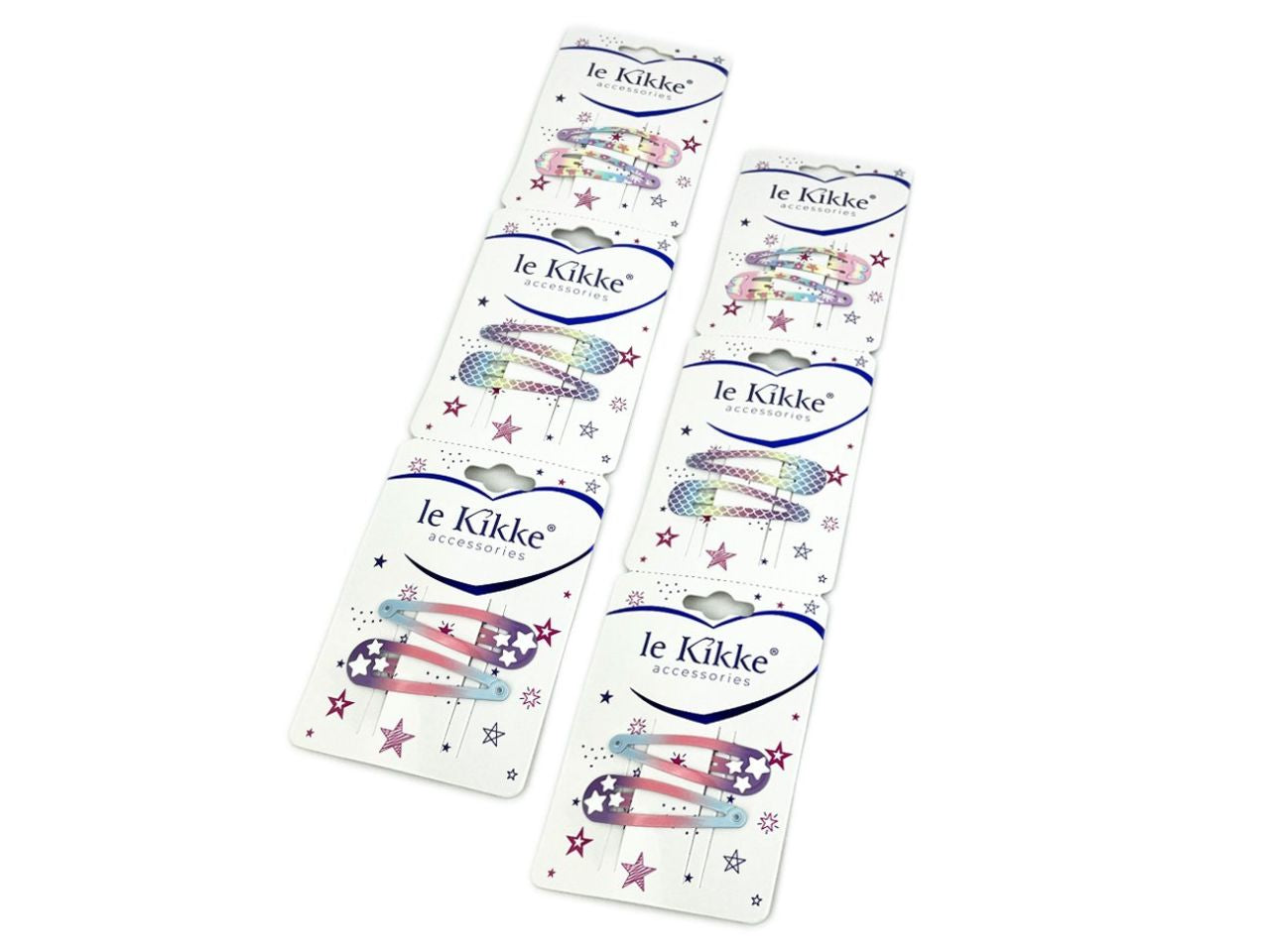Clic clac in metallo con stampe assortite