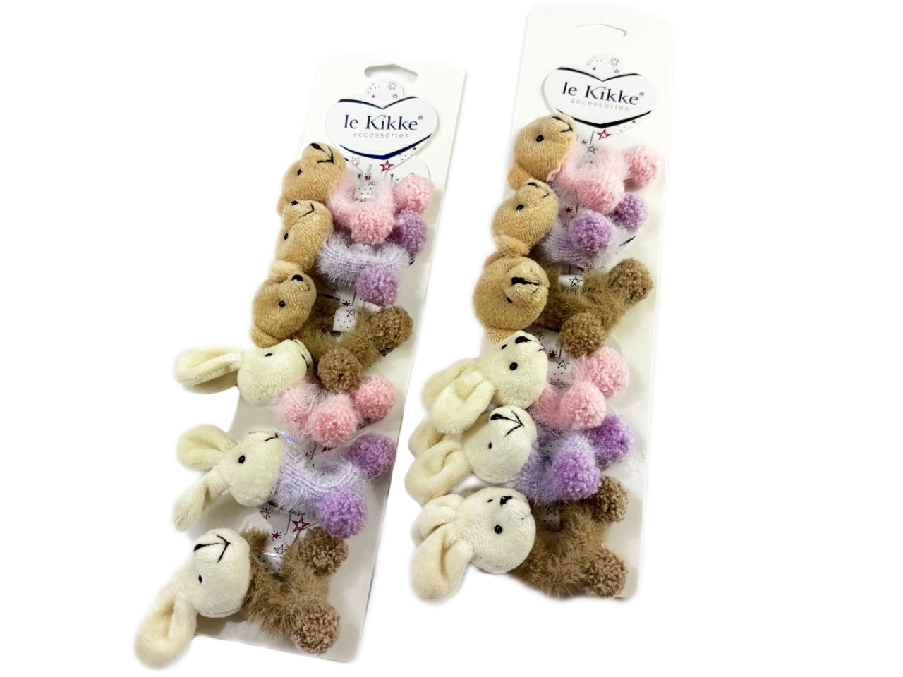 Scrunchies bimba con coniglio/orso