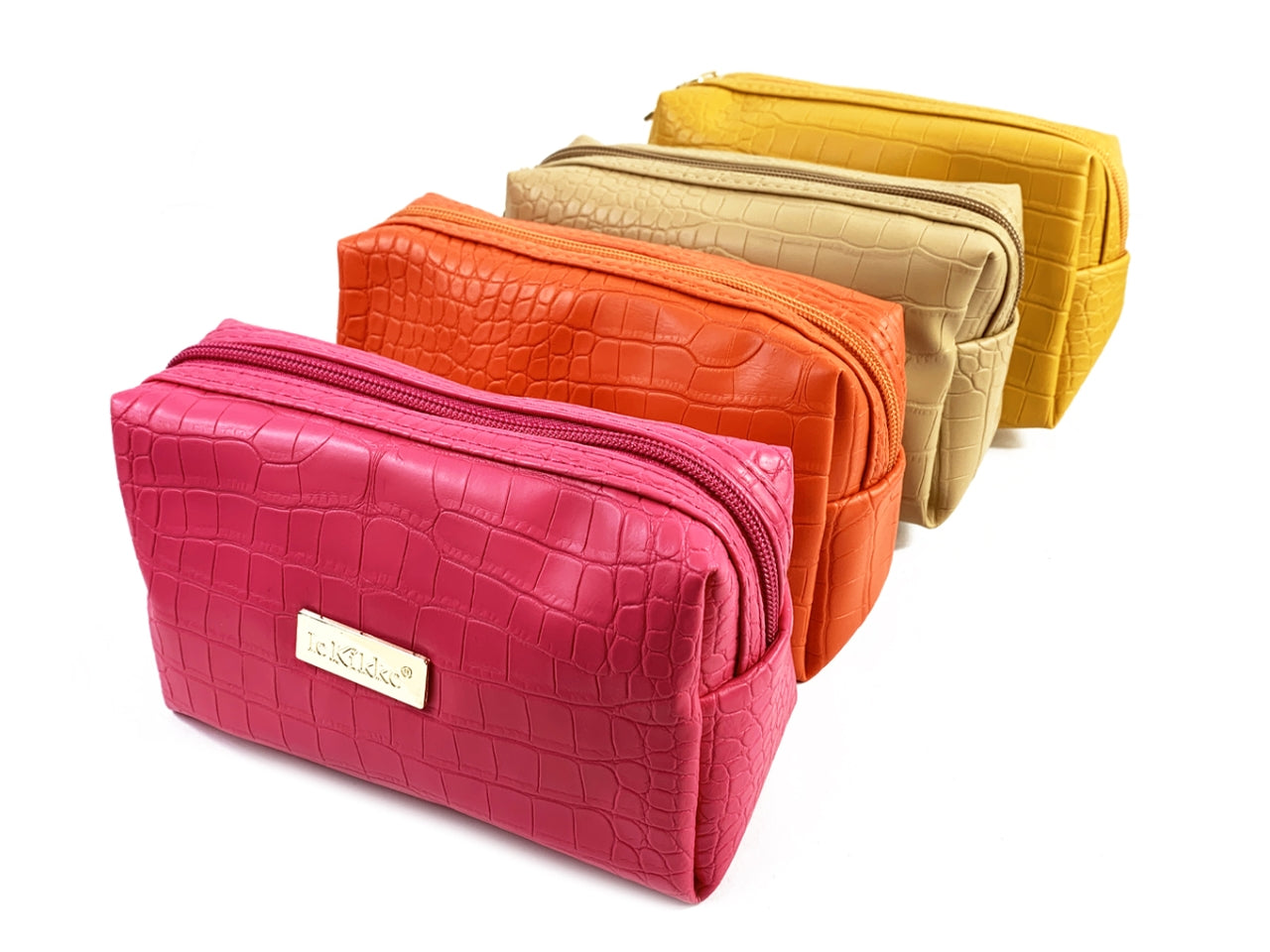 Beauty donna in pvc 4 colori assortiti con polsiera amovibile 18x11x7,5 cm - Le Kikke