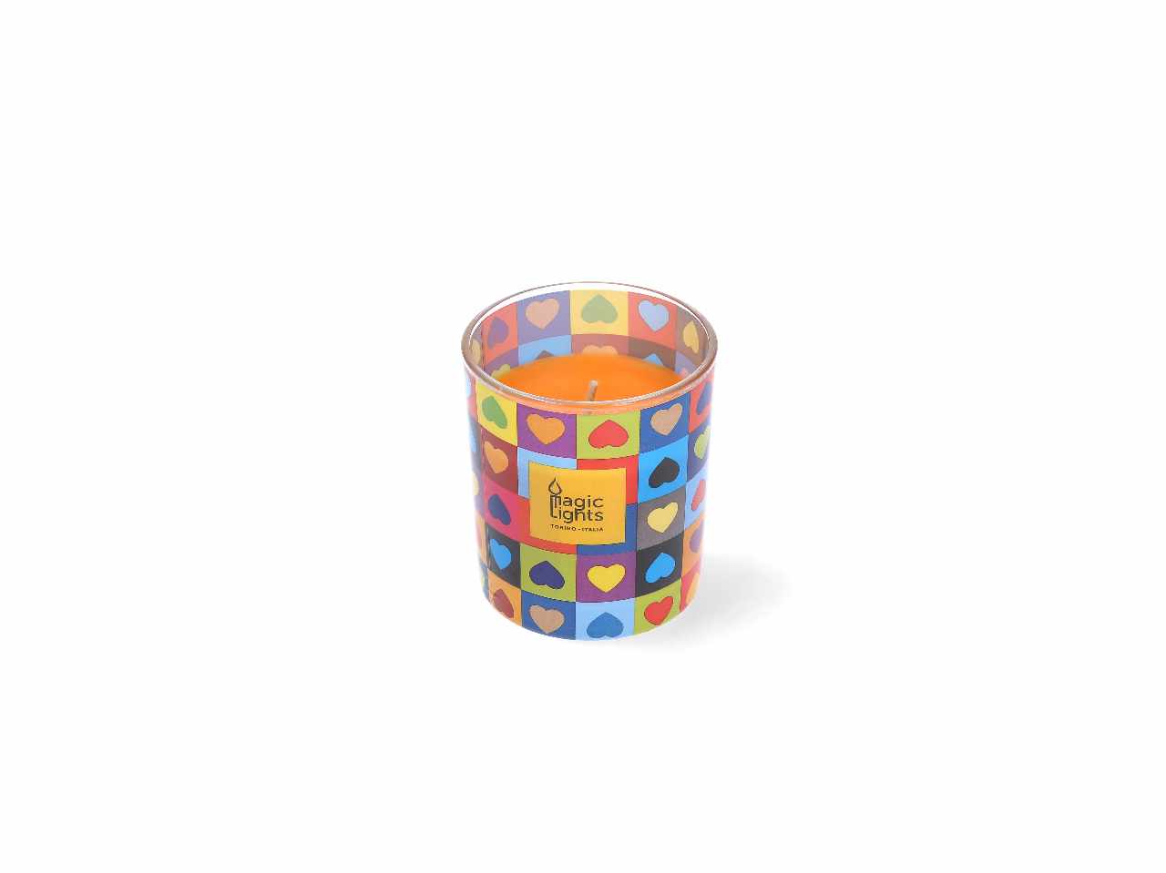 Candela pop art cuori