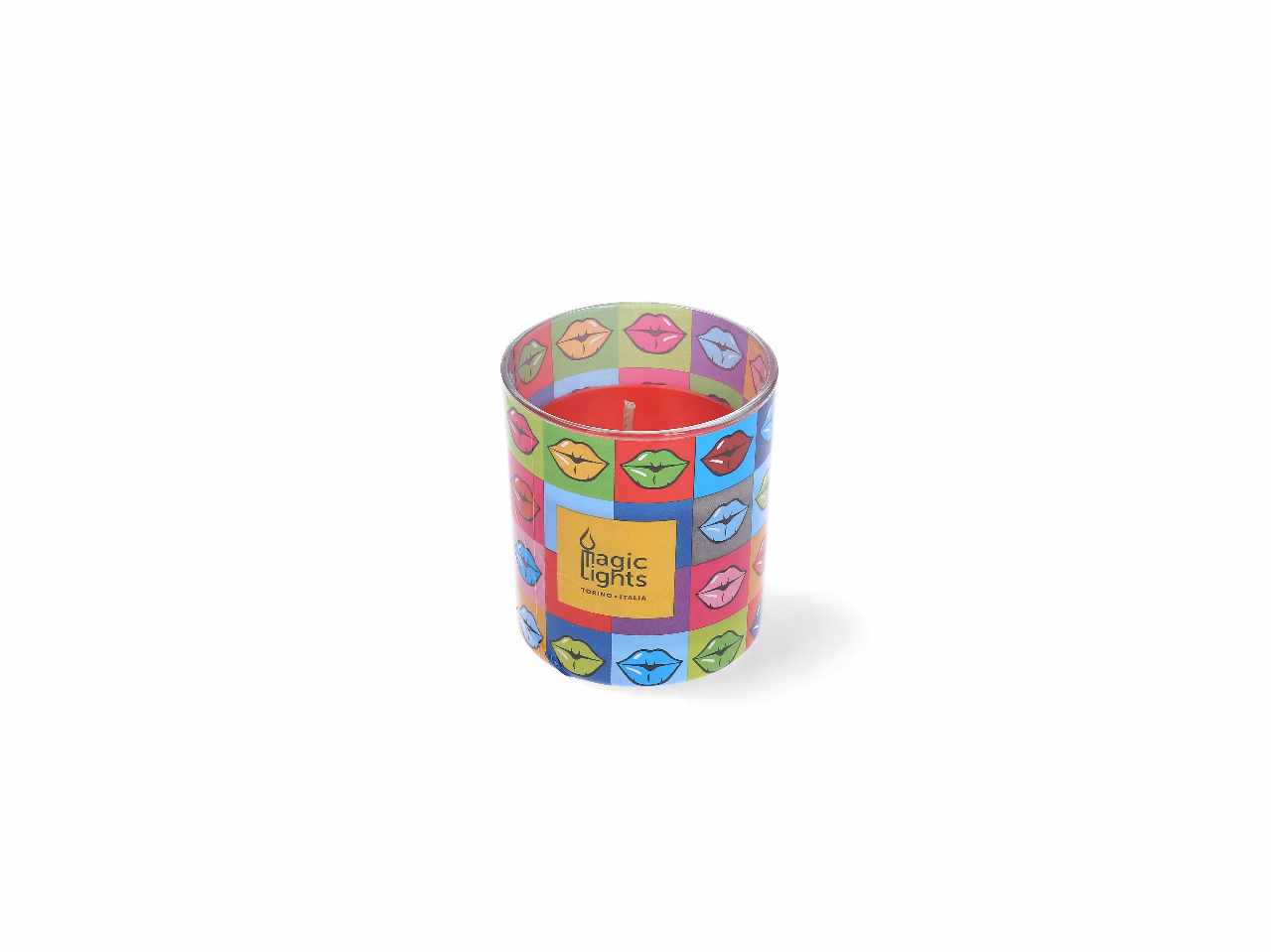 Candela pop art labbra