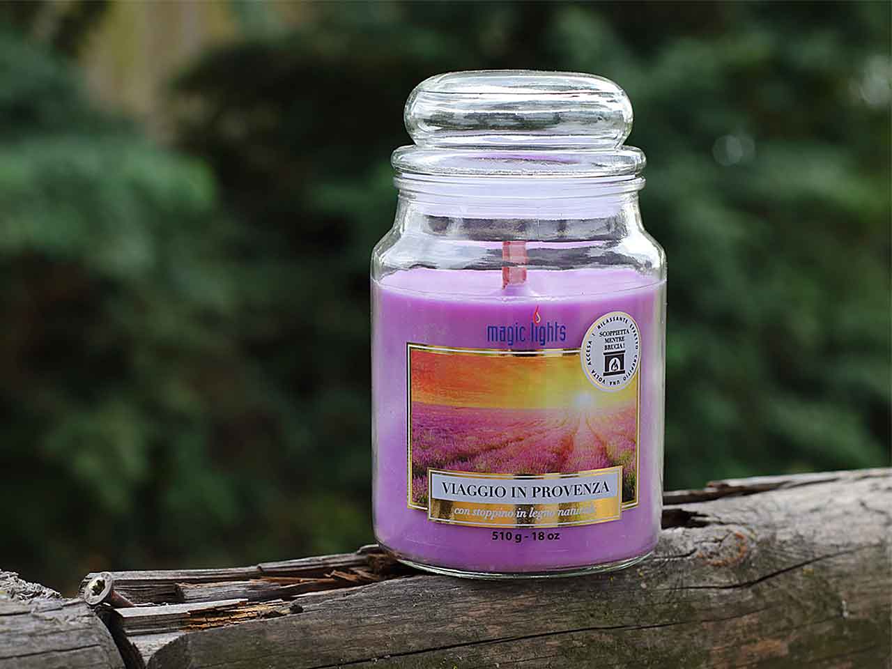 Candela barattolo 510gr lavanda 90070